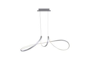 Maisie LED Pendant, Grey Metal