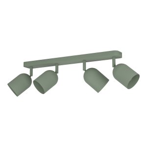 EGLO Tilston Steel Minimalist 4-Light Ceiling Spotlight, Green