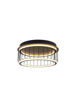 Circolo Cage Flush - Black Metal & White Silicon