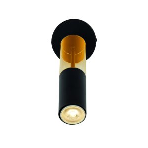 Merrygold Wall Light - Black Metal & Amber Acrylic