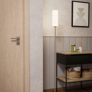 EGLO Troy 3 White / Nickel-Matt Floor Lamp