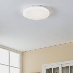 EGLO Frania-S White Plastic & Steel LED Ceiling Light