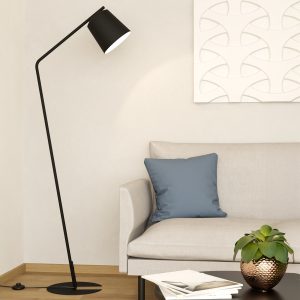 EGLO Oneda Black Steel Modern Floor Lamp