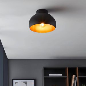 EGLO Mogano 2 Ø280 Black/Copper Ceiling Light