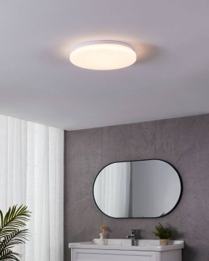 EGLO Frania-S White Plastic Ceiling Light