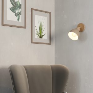 EGLO Arrecife Steel Sandy Contemporary Wall Spotlight