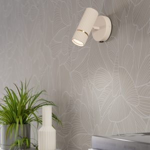EGLO Caminia Sandy Steel Monochrome Wall Spotlight