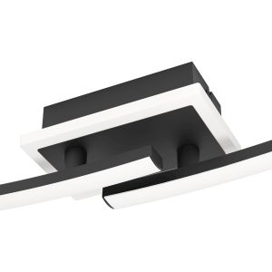 EGLO Lungolago Black Steel Minimalist Ceiling Light