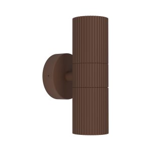 EGLO Tomelloso Modern Outdoor Up & Down Wall Light Brown
