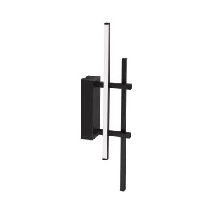 EGLO Trepiliano Aluminium & Steel Black Modern LED Linear Wall Light