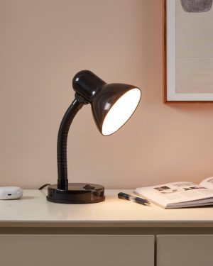 Eglo Basic Black Plastic Flexible Table Lamp