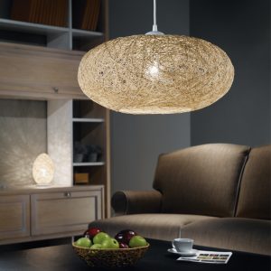 EGLO Campilo Thread and Plastic Beige Contemporary Pendant