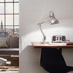 EGLO Borgillio Chrome Adjustable Classic Table Lamp