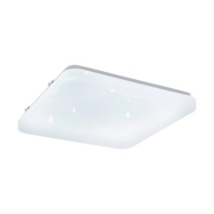 EGLO Frania-S LED Square Crystal effect Wall/Ceiling Light, 28cm
