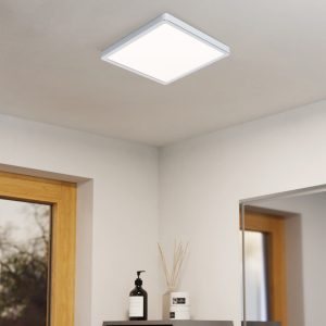 EGLO Fueva 5 Chrome Plastic & Steel LED Surface Mounted Ceiling Light