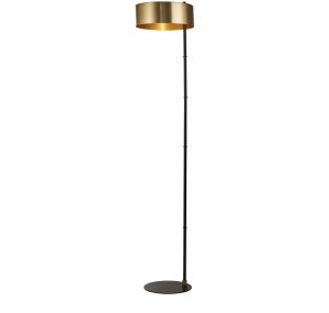 Knox Floor Lamp - Black & Gold Metal