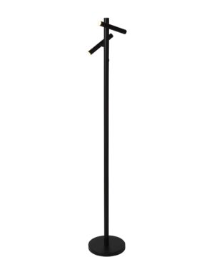 Rechargeable 2Lt Floor Lamp, Black Metal