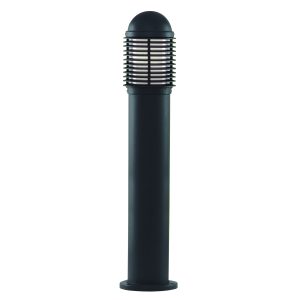 Bollards 730mm Outdoor Post - Black Aluminium & Glass, IP44