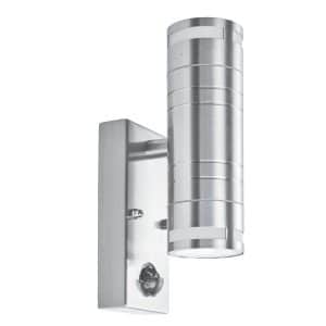 Metro Outdoor Wall Light - Stainless Steel Metal & Glass