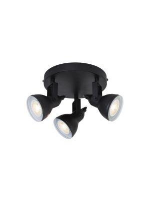 Focus 3Lt Round Spotlight - Black Metal