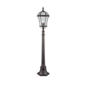 Capri Outdoor Post - Aluminium, Rustic Brown