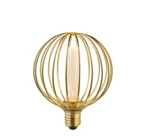 Globe Lamp - Gold Metal