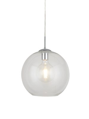 Balls Pendant - Chrome Metal & Glass