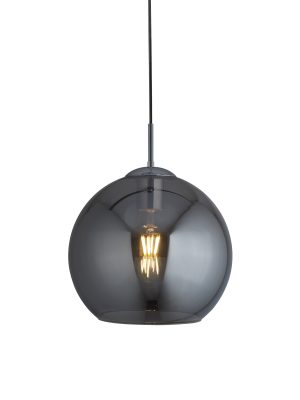 Balls Pendant - Chrome Metal & Smoked Glass