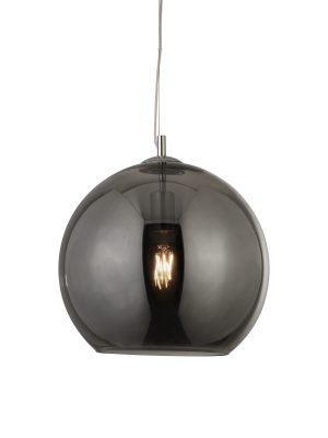 Balls Pendant - Chrome Metal & Smoked Glass