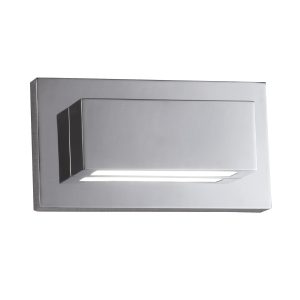 Ledge LED Up/Downlight Wall Light - Chrome & Glass