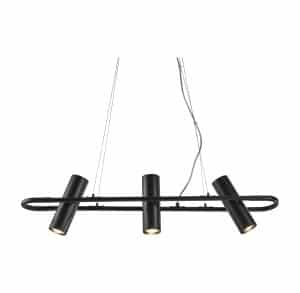 Telescope 3Lt Pendant - Black Metal
