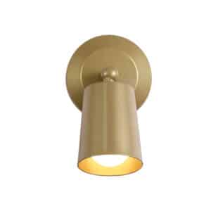 Cone Rechargeable Wall Light, Gold Metal