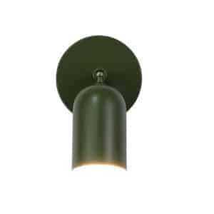 Cone Rechargeable Wall Light, Green Metal