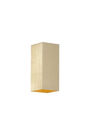 Don Square Up&Down Wall Light, GU10, Gold