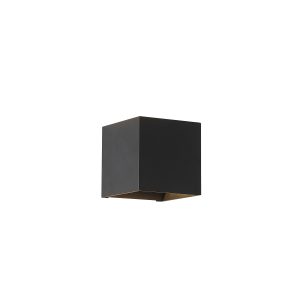 Newton Square Up&Down Wall Light, G9, Black
