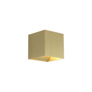 Newton Square Up&Down Wall Light, G9, Gold