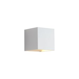Newton Square Up&Down Wall Light, G9, White