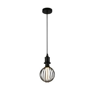 Globe Lamp - Black Metal