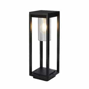 Atlanta Outdoor Post - Black Metal & Polycarbonate