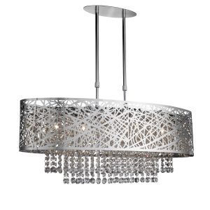 Mica 5Lt Semi -Flush - Chrome Metal