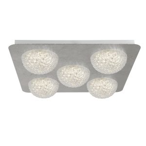 Celestia 5Lt Flush - Silver Metal & Acrylic