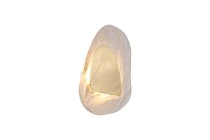 Destiny LED Wall Light, Brass Metal with Glass