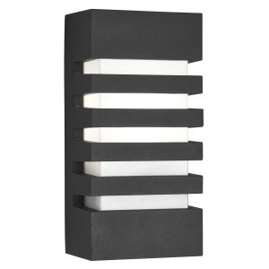 Exeter Outdoor Wall Light - Dark Grey Metal & Polycarbonate
