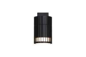 Detroit Outdoor Wall Light, Black Metal