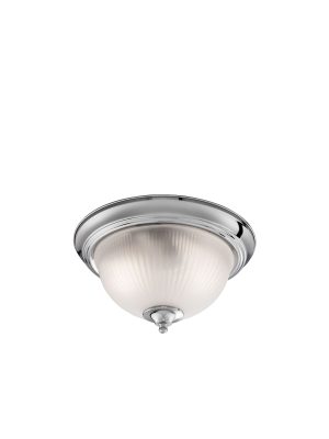 American Diner Flush - Satin Silver & Acid Glass