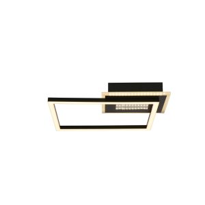 Quadrate LED Flush. Matt Black