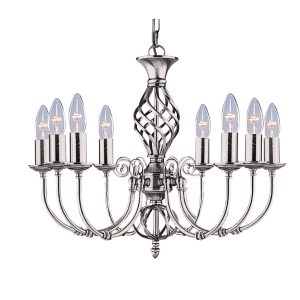 Zanzibar 8Lt Pendant - Satin Silver Metal