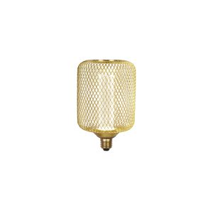 Wire Mesh Effect Drum Lamp - Gold Metal(4.5W, 4000K)