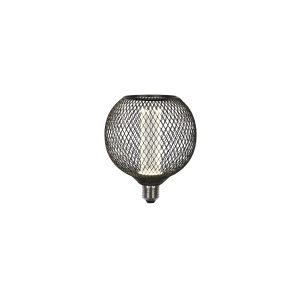 Wire Mesh Effect Globe Lamp - Black Metal (4.5W, 4000K)