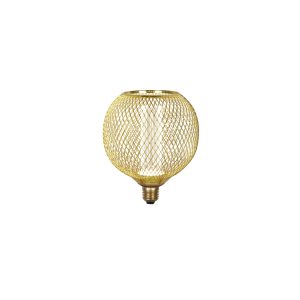 Wire Mesh Effect Globe Lamp - Gold Metal (4.5W, 4000K)